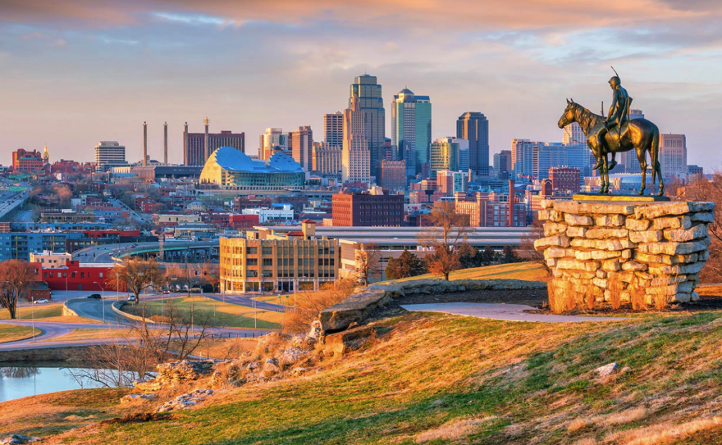 Kansas City skyline.