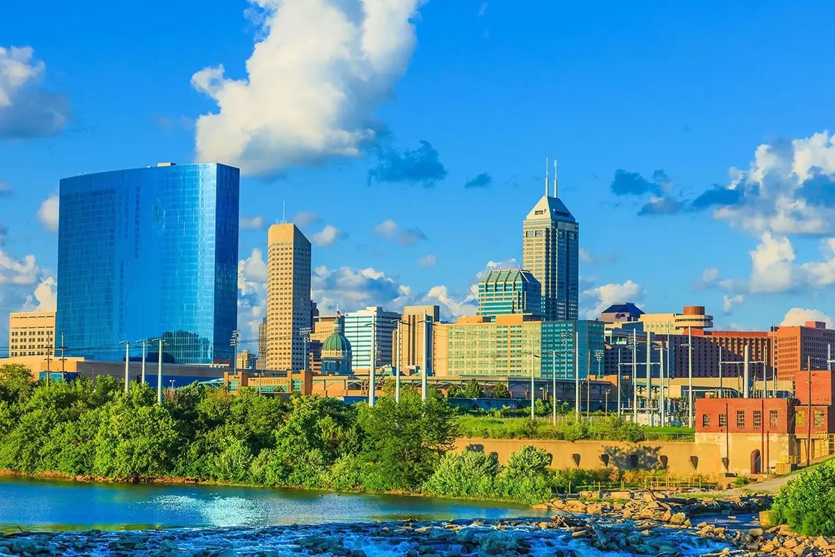 Indianapolis, Indiana skyline.